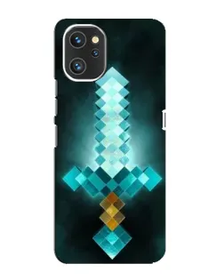 Чехол для UMIDIGI A13 с картинкой «Алмазный меч неон»