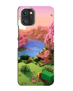 Чехол для UMIDIGI A13 с картинкой «Розовое дерево Minecraft»