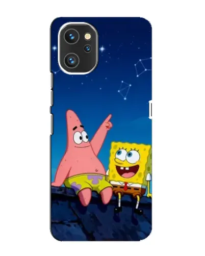 Чехол для UMIDIGI A13 с картинкой «Губка Боб и Патрик ночью» Чехол для UMIDIGI A13 с картинкой «Губка Боб и Патрик ночью»