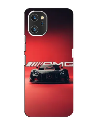 Чехол для UMIDIGI A13 с картинкой «Mercedes AMG — красная линия»