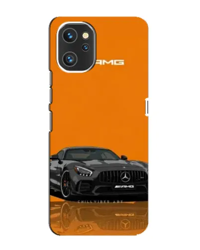 Чехол для UMIDIGI A13 с картинкой «Оранжевый Mercedes AMG»