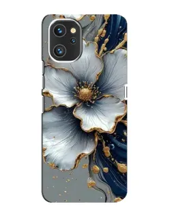 Чехол для UMIDIGI A13 с картинкой «Белый цветок и золотой флюид» Чехол для UMIDIGI A13 с картинкой «Белый цветок и золотой флюид»