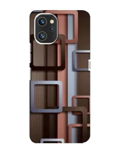 Чехол для UMIDIGI A13 с картинкой «Коричневые объемные квадраты» Чехол для UMIDIGI A13 с картинкой «Коричневые объемные квадраты»