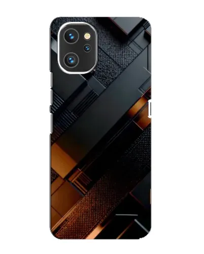 Чехол для UMIDIGI A13 с картинкой «Черные геометрические блоки» Чехол для UMIDIGI A13 с картинкой «Черные геометрические блоки»