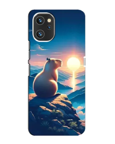 Чехол для UMIDIGI A13 с картинкой «Закат солнца с капибарой» Чехол для UMIDIGI A13 с картинкой «Закат солнца с капибарой»