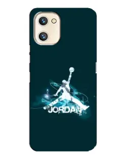 Чехол для UMIDIGI A13s с картинкой «Jordan Blue Fire»