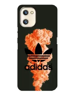 Чохол для UMIDIGI A13s з картинкою «Помаранчевий дим Adidas»