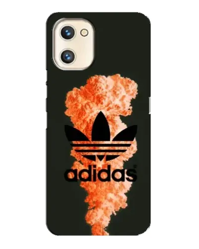 Чехол для UMIDIGI A13s с картинкой «Оранжевый дым Adidas»