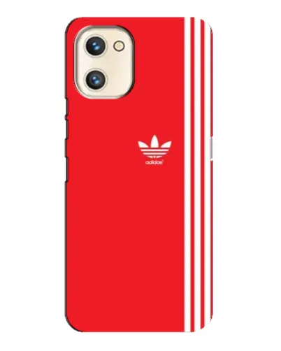 Чехол для UMIDIGI A13s с картинкой «Красный минимализм Adidas»