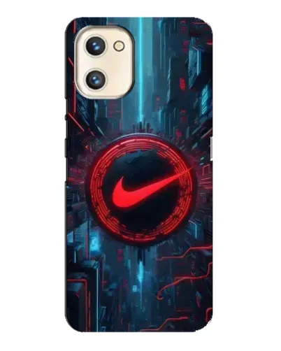 Чехол для UMIDIGI A13s с картинкой «Техногенный стиль Nike»