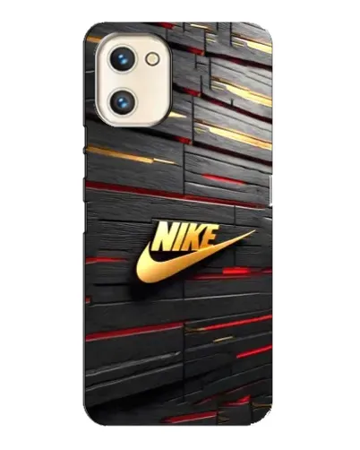 Чехол для UMIDIGI A13s с картинкой «Золотой Nike на металле»
