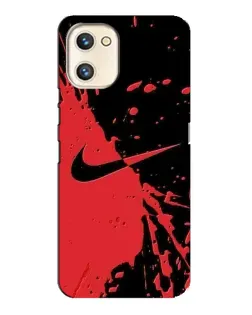 Чохол для UMIDIGI A13s з картинкою «Червоні бризки Nike»