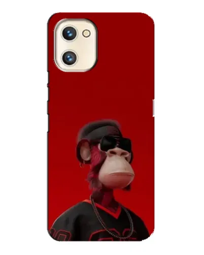 Чехол для UMIDIGI A13s с картинкой «Bored Ape в красном»