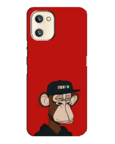 Чехол для UMIDIGI A13s с картинкой «Bored Ape — красный фон»