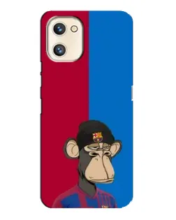 Чехол для UMIDIGI A13s с картинкой «Bored Ape — фанат Барсы» Чехол для UMIDIGI A13s с картинкой «Bored Ape — фанат Барсы»