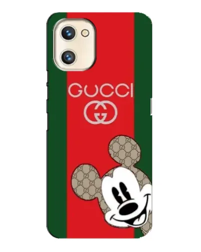 Чехол для UMIDIGI A13s с картинкой «Gucci — полосы и Микки»