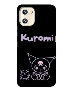 Чохол для UMIDIGI A13s з картинкою «Kuromi — чорний мінімалізм»
