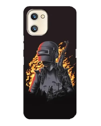 Чехол для UMIDIGI A13s с картинкой «PUBG — огненный силуэт» Чехол для UMIDIGI A13s с картинкой «PUBG — огненный силуэт»