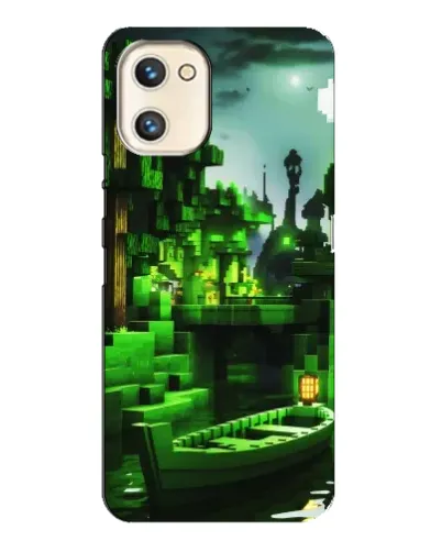 Чехол для UMIDIGI A13s с картинкой «Minecraft лесной пейзаж»