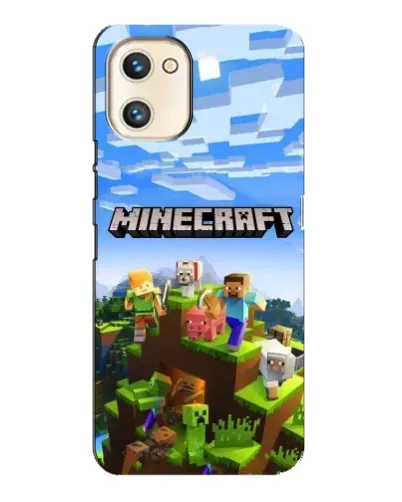 Чехол для UMIDIGI A13s с картинкой «Minecraft классический мир»