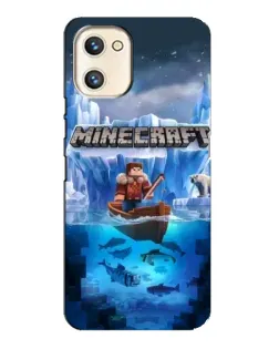 Чохол для UMIDIGI A13s з картинкою «Minecraft льодянийсвіт»