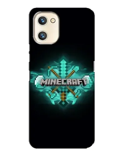 Чехол для UMIDIGI A13s с картинкой «Minecraft Diamond лого»