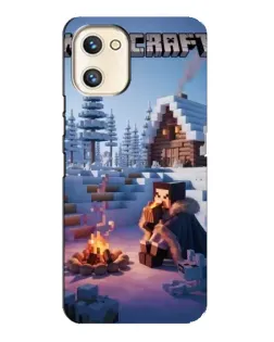 Чохол для UMIDIGI A13s з картинкою «Зимовий Minecraft»