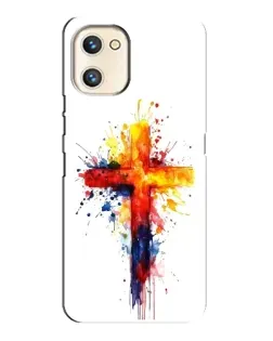 Чехол для UMIDIGI A13s с картинкой «Акварельный крест»