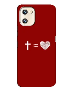 Чехол для UMIDIGI A13s с картинкой «Уравнение любви»