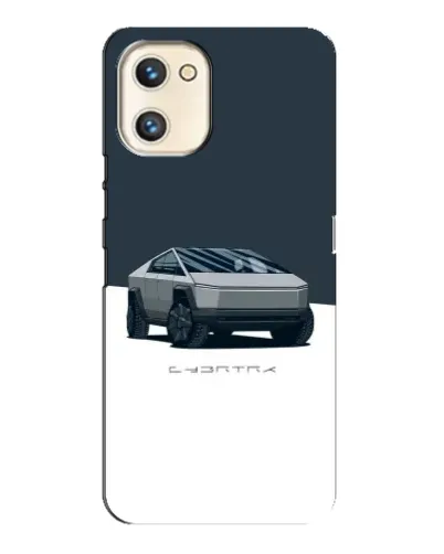 Чехол для UMIDIGI A13s с картинкой «Серебристый Cybertruck Tesla» Чехол для UMIDIGI A13s с картинкой «Серебристый Cybertruck Tesla»