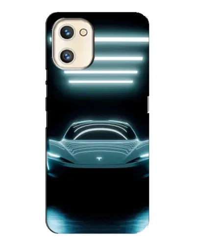Чехол для UMIDIGI A13s с картинкой «Tesla в неоне» Чехол для UMIDIGI A13s с картинкой «Tesla в неоне»