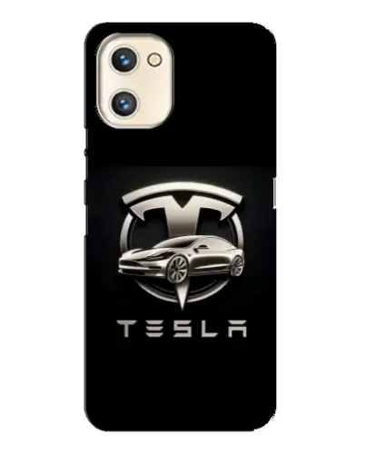 Чехол для UMIDIGI A13s с картинкой «Tesla — серебристое авто» Чехол для UMIDIGI A13s с картинкой «Tesla — серебристое авто»