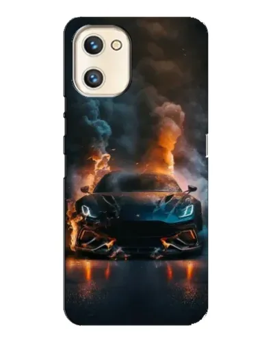 Чехол для UMIDIGI A13s с картинкой «Lamborghini дымная эстетика»