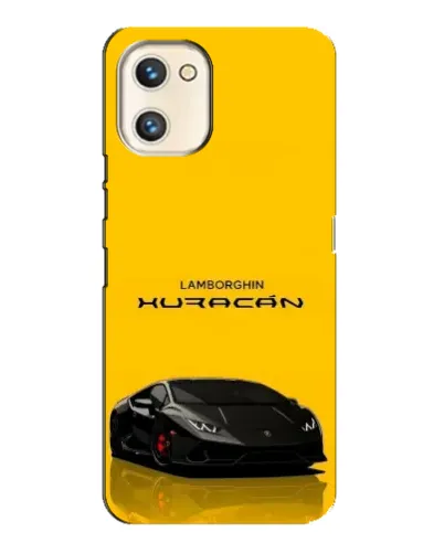 Чехол для UMIDIGI A13s с картинкой «Lamborghini Huracan черный»