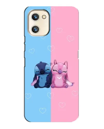 Чехол для UMIDIGI A13s с картинкой «Stitch и Angel Love»
