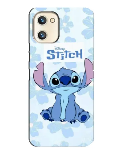 Чехол для UMIDIGI A13s с картинкой «Stitch среди цветов»