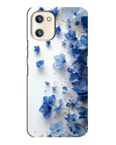 Чехол для UMIDIGI A13s с картинкой «Голубой цветочный каскад»