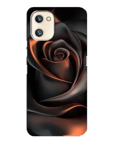 Чехол для UMIDIGI A13s с картинкой «Шелковая черная роза»