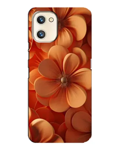 Чехол для UMIDIGI A13s с картинкой «Оранжевый макро цветок»