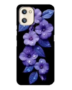 Чохол для UMIDIGI A13s з картинкою «Фіолетові квіти з росою»