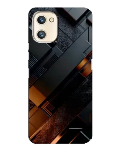 Чехол для UMIDIGI A13s с картинкой «Черные геометрические блоки» Чехол для UMIDIGI A13s с картинкой «Черные геометрические блоки»