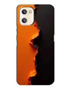 Чехол для UMIDIGI A13s с картинкой «Оранжевый разлом»