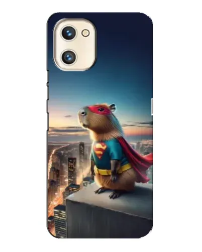 Чехол для UMIDIGI A13s с картинкой «Капи-мен супергерой»