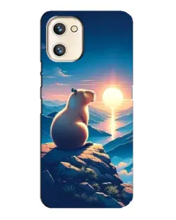 Чехол для UMIDIGI A13s с картинкой «Закат солнца с капибарой» Чехол для UMIDIGI A13s с картинкой «Закат солнца с капибарой»