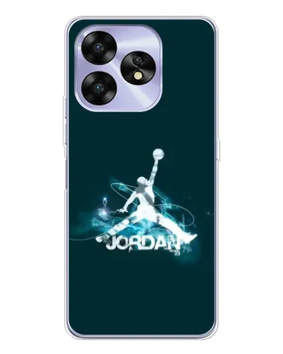 Чехол для UMIDIGI A15 с картинкой «Jordan Blue Fire» Чехол для UMIDIGI A15 с картинкой «Jordan Blue Fire»