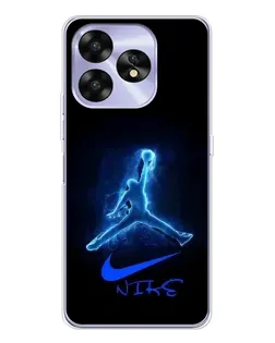 Чехол для UMIDIGI A15 с картинкой «Jordan Neon Blue» Чехол для UMIDIGI A15 с картинкой «Jordan Neon Blue»