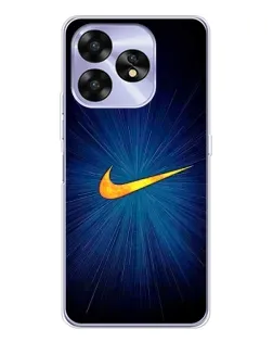 Чехол для UMIDIGI A15 с картинкой «Синий пульс Nike»