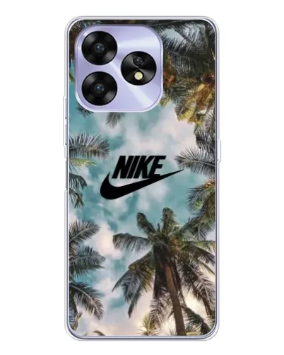 Чехол для UMIDIGI A15 с картинкой «Тропический принт Nike» Чехол для UMIDIGI A15 с картинкой «Тропический принт Nike»