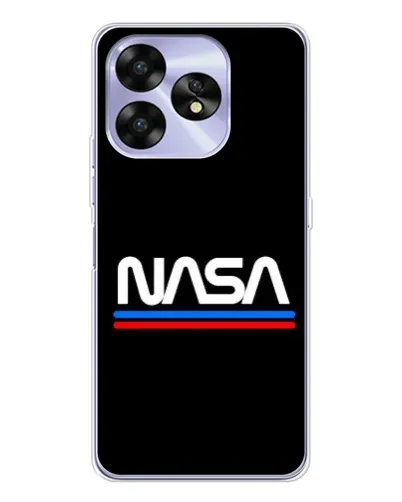 Чехол для UMIDIGI A15 с картинкой «NASA — классика Red Blue» Чехол для UMIDIGI A15 с картинкой «NASA — классика Red Blue»