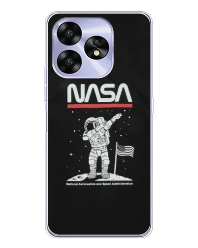 Чехол для UMIDIGI A15 с картинкой «NASA — шагаем по Луне» Чехол для UMIDIGI A15 с картинкой «NASA — шагаем по Луне»